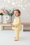 Fato de treino amarelo com golinha 6-18M