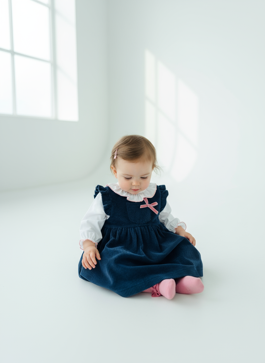 Vestido bombazine e blusa com golinha