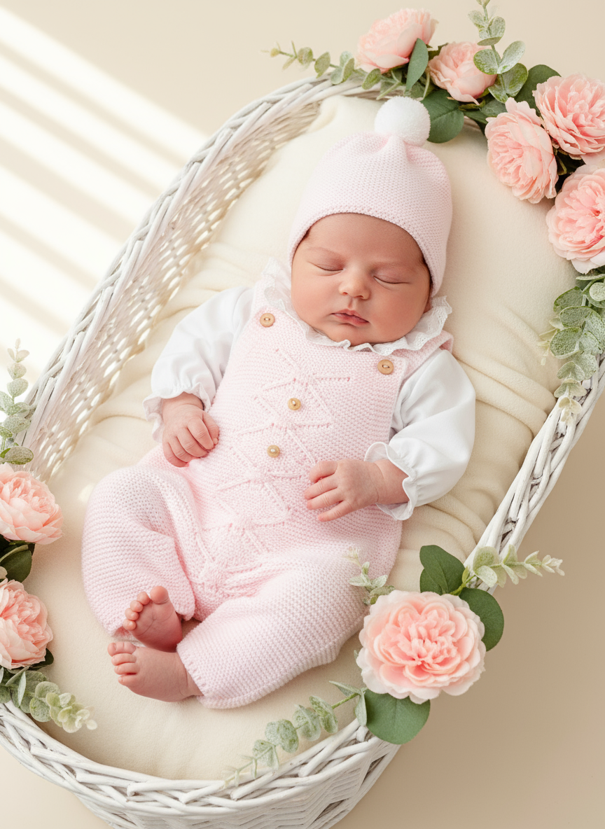 Conjunto recém nascido: 3peças Outono/Inverno