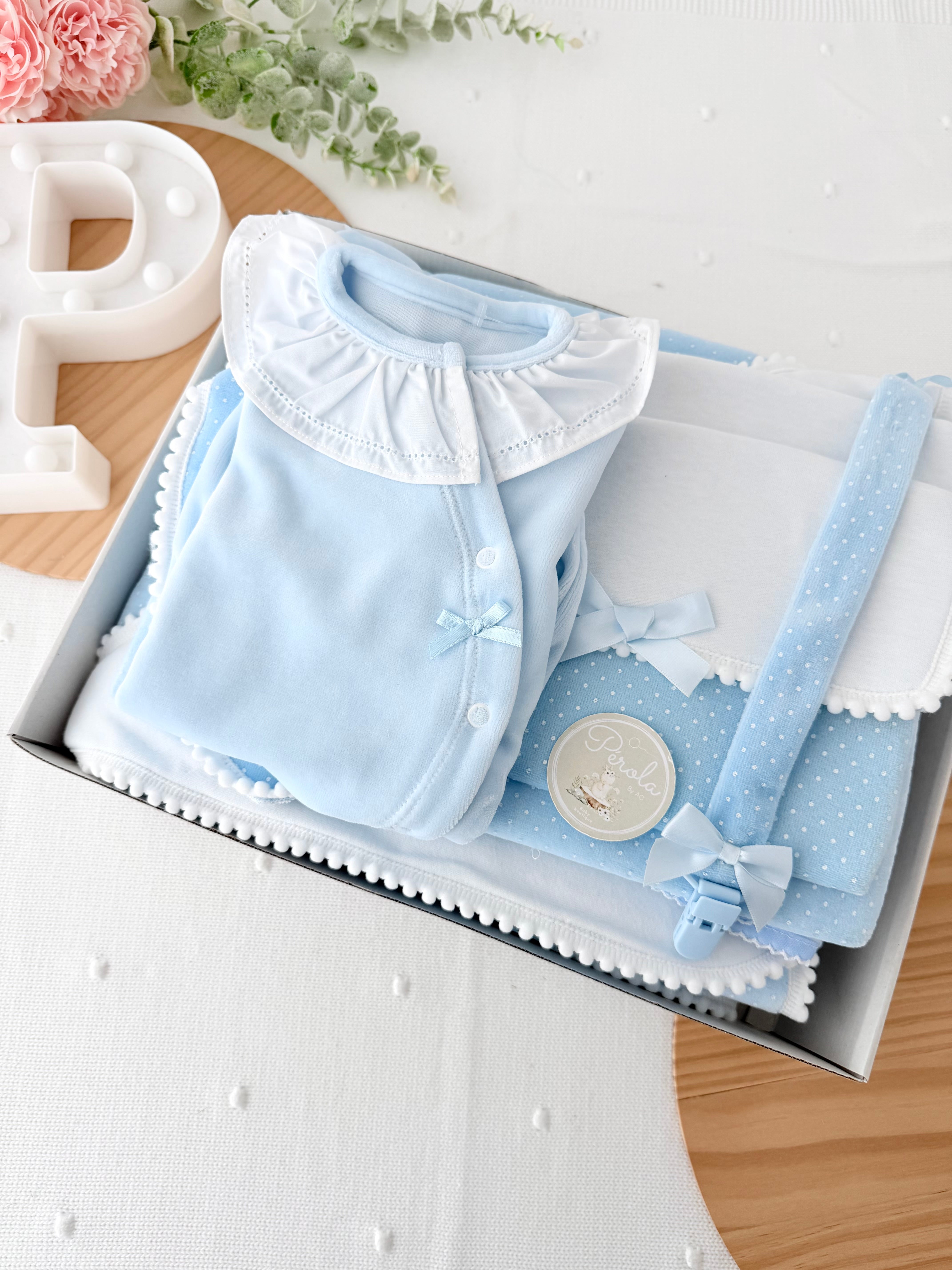 Pack enxoval azul 7 peças