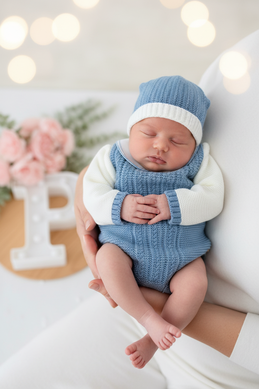 Fofo, camisola e gorro Outono Inverno 3M