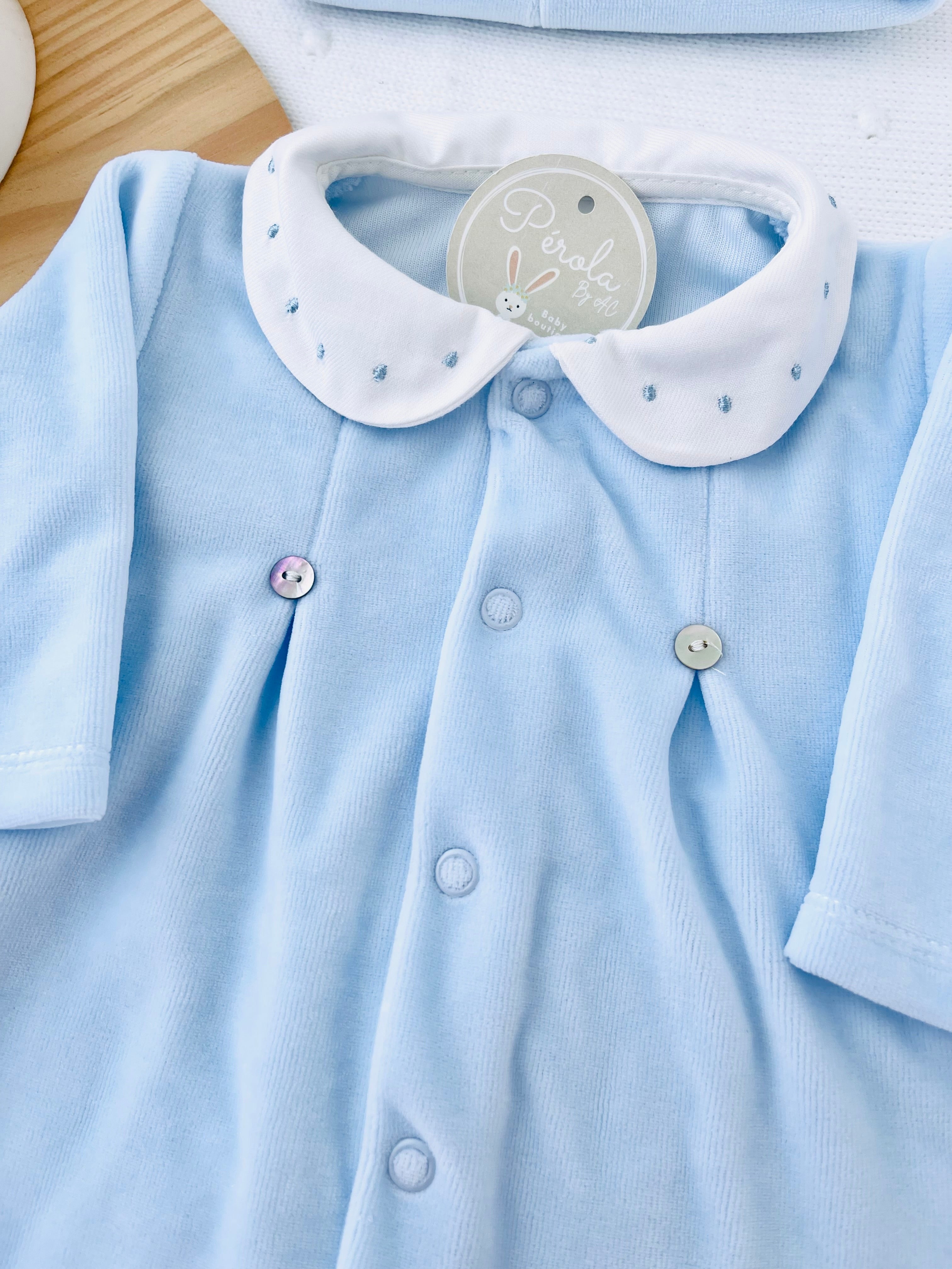 Babygrow bolinha VELUDO