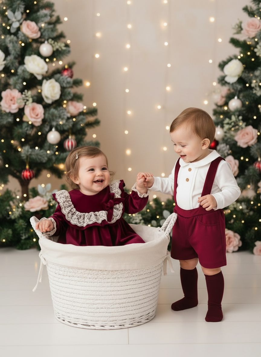 Conjunto premium em veludo: Calções com alças e camisa