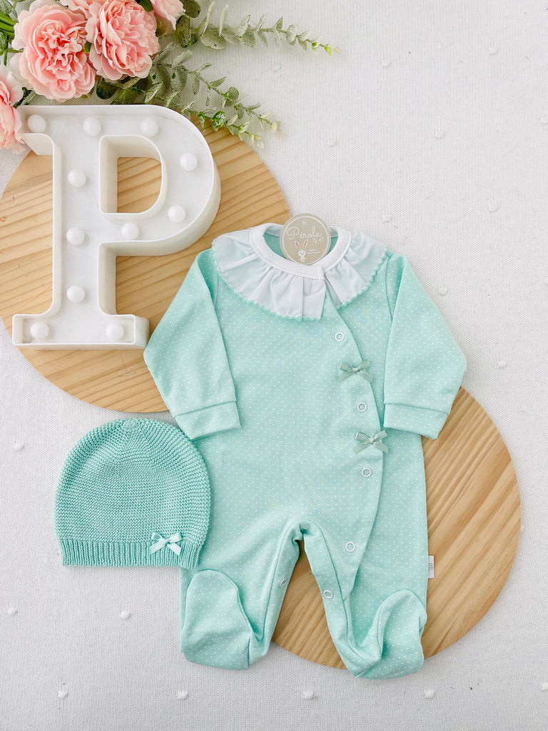 Babygrow pintinhas algodão