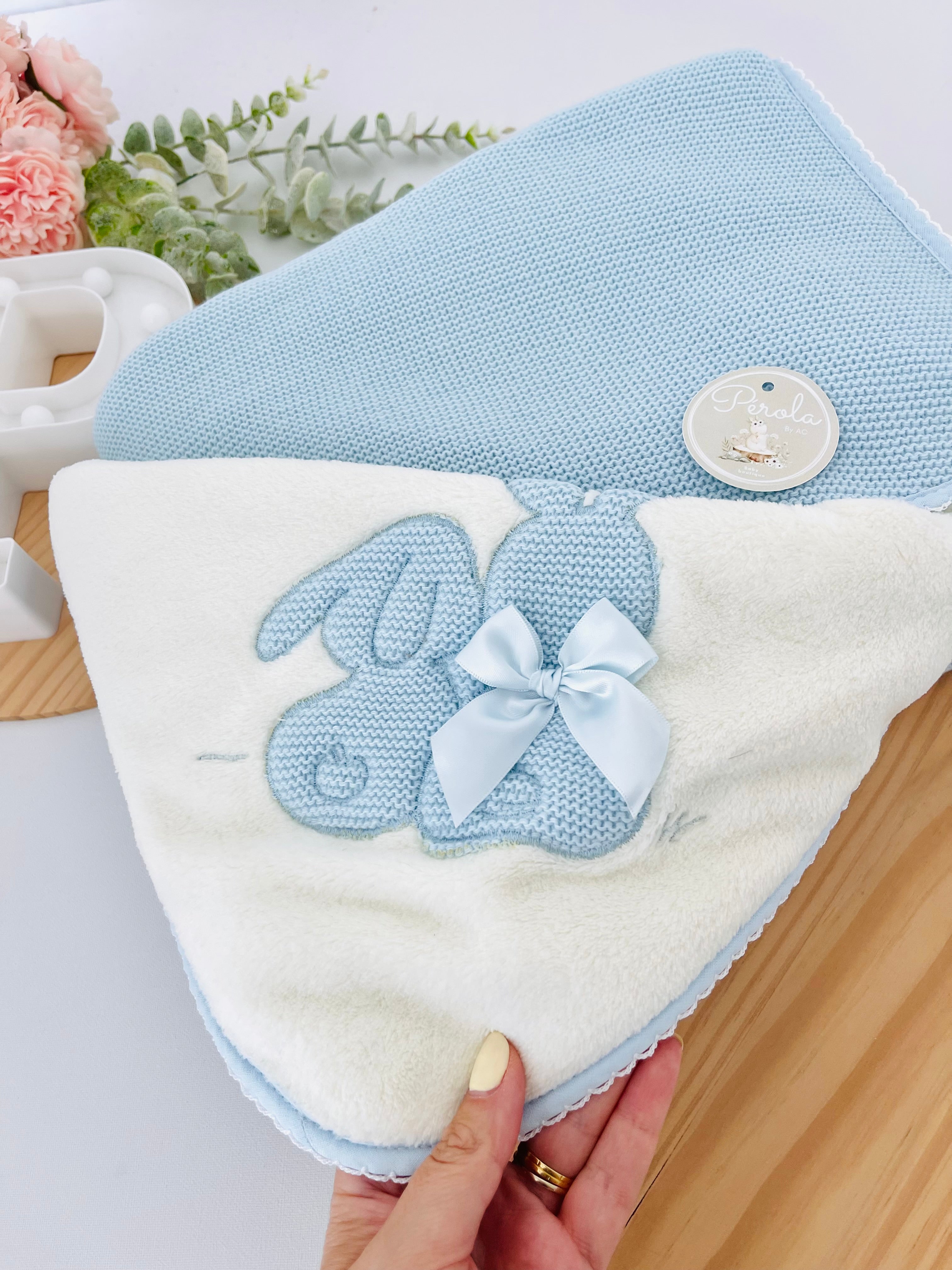 Manta quentinha tema coelhinhos