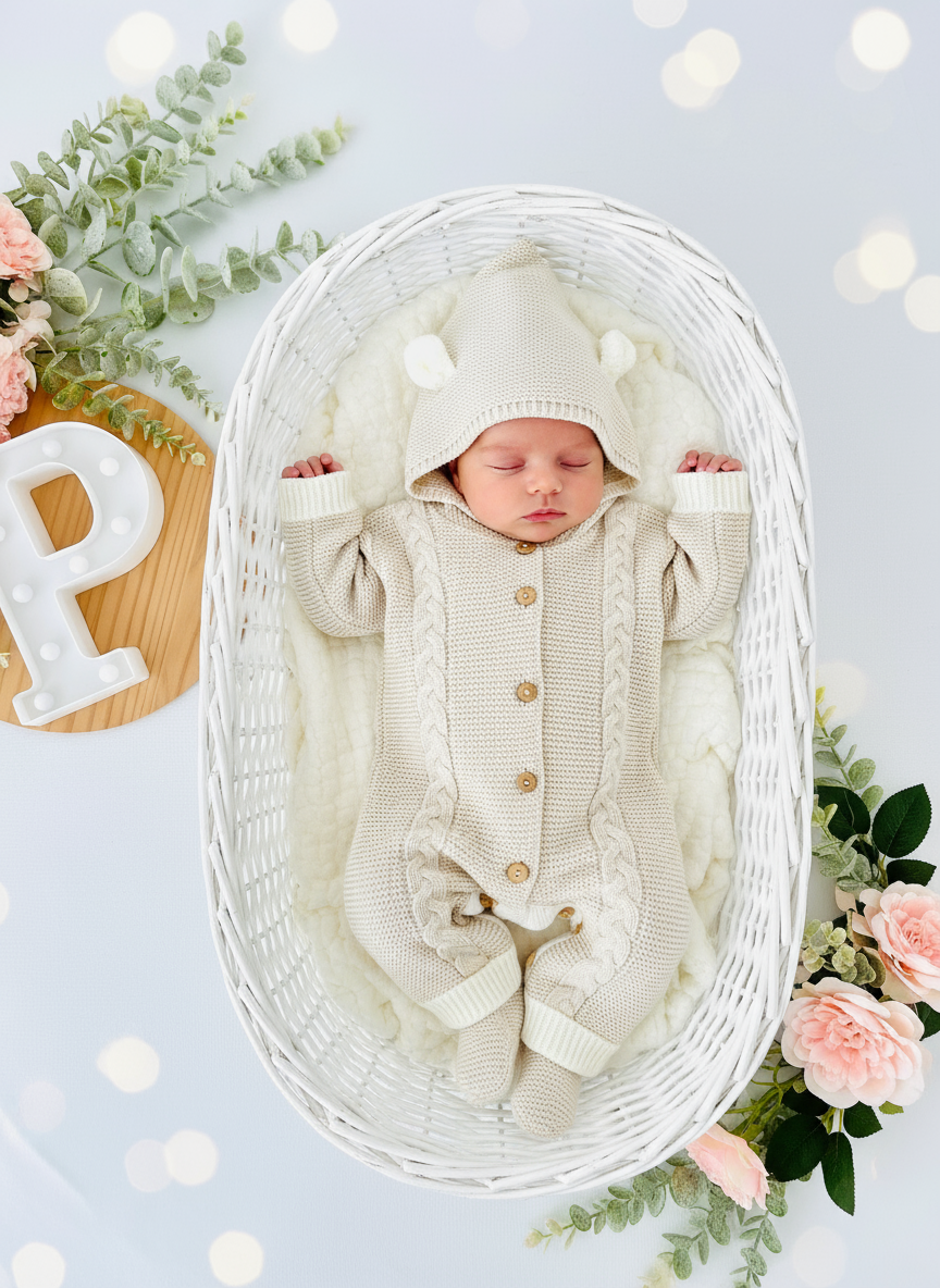 Macacão com orelhinhas unissexo