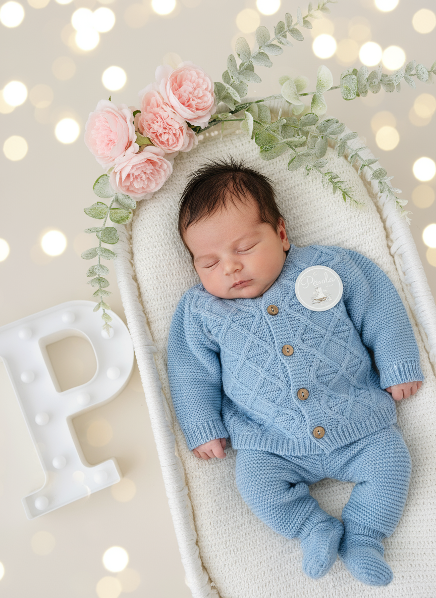 Conjunto casaco, calças e gorro- Outono/Inverno 1/3M 3/6M