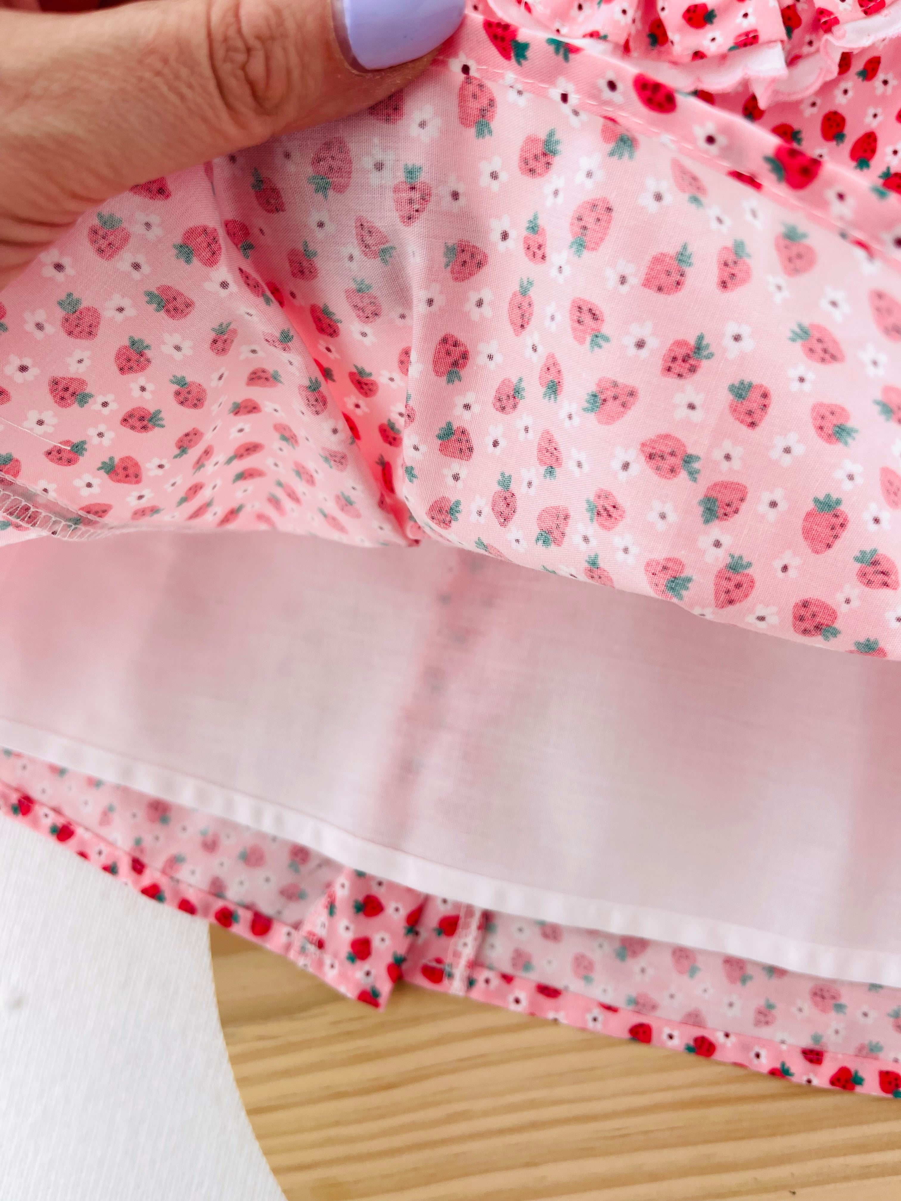 Vestido moranguinhos 3-18M