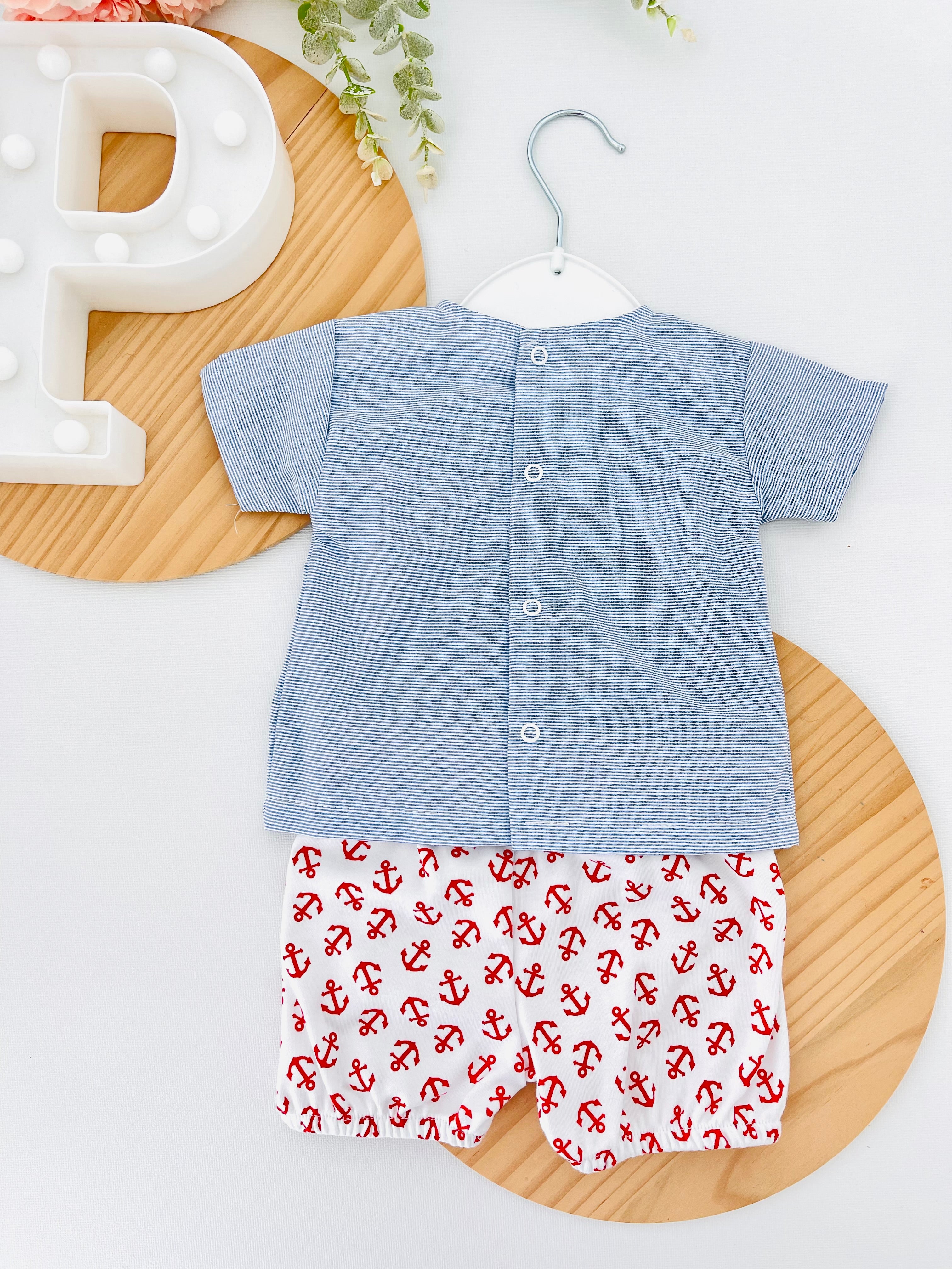 Conjunto: camisa e calções