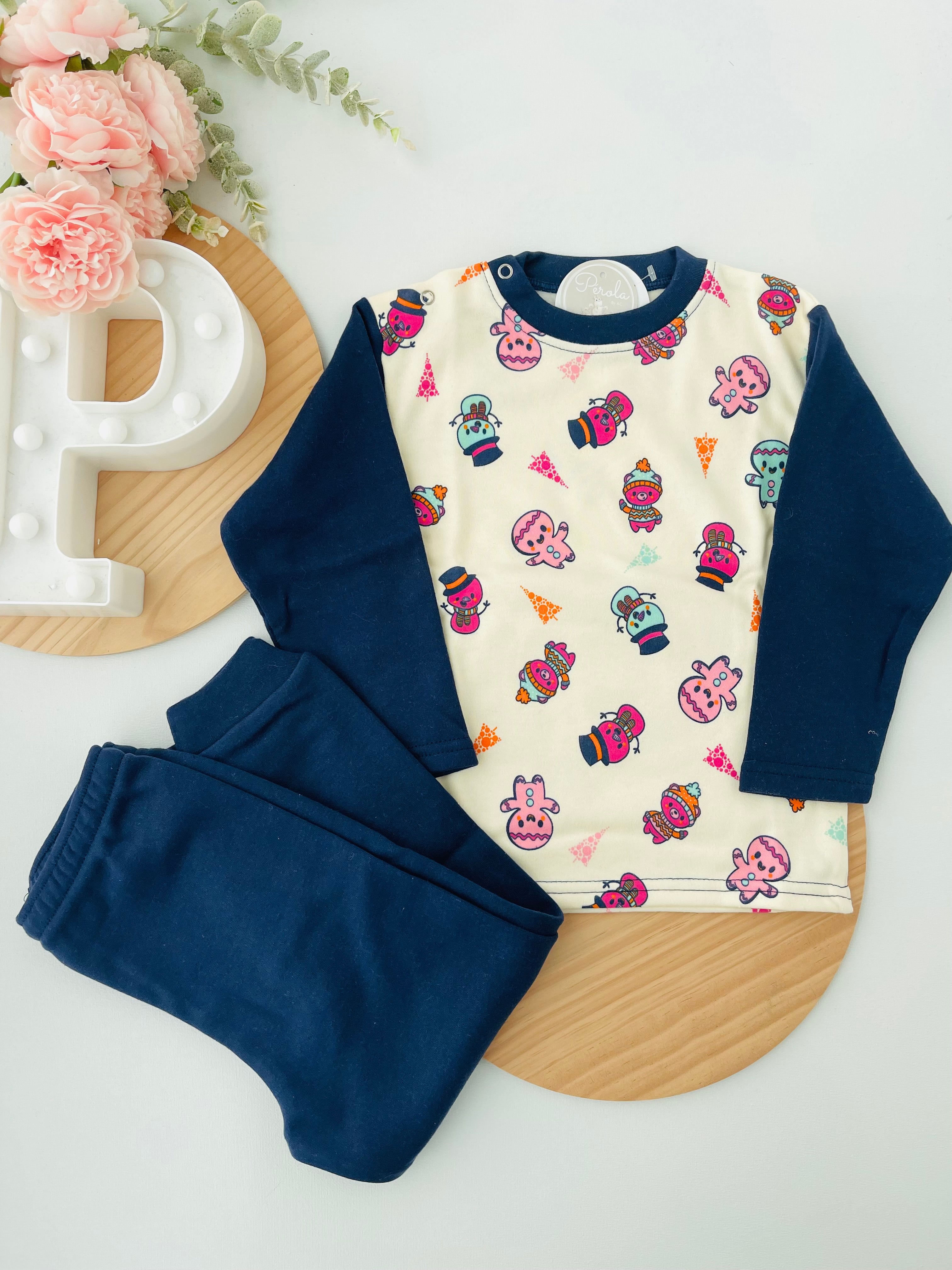 Pijama quentinho com carda versão 2