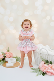 Conjunto Leonor: saia/tapa fraldas e blusa 6-36M