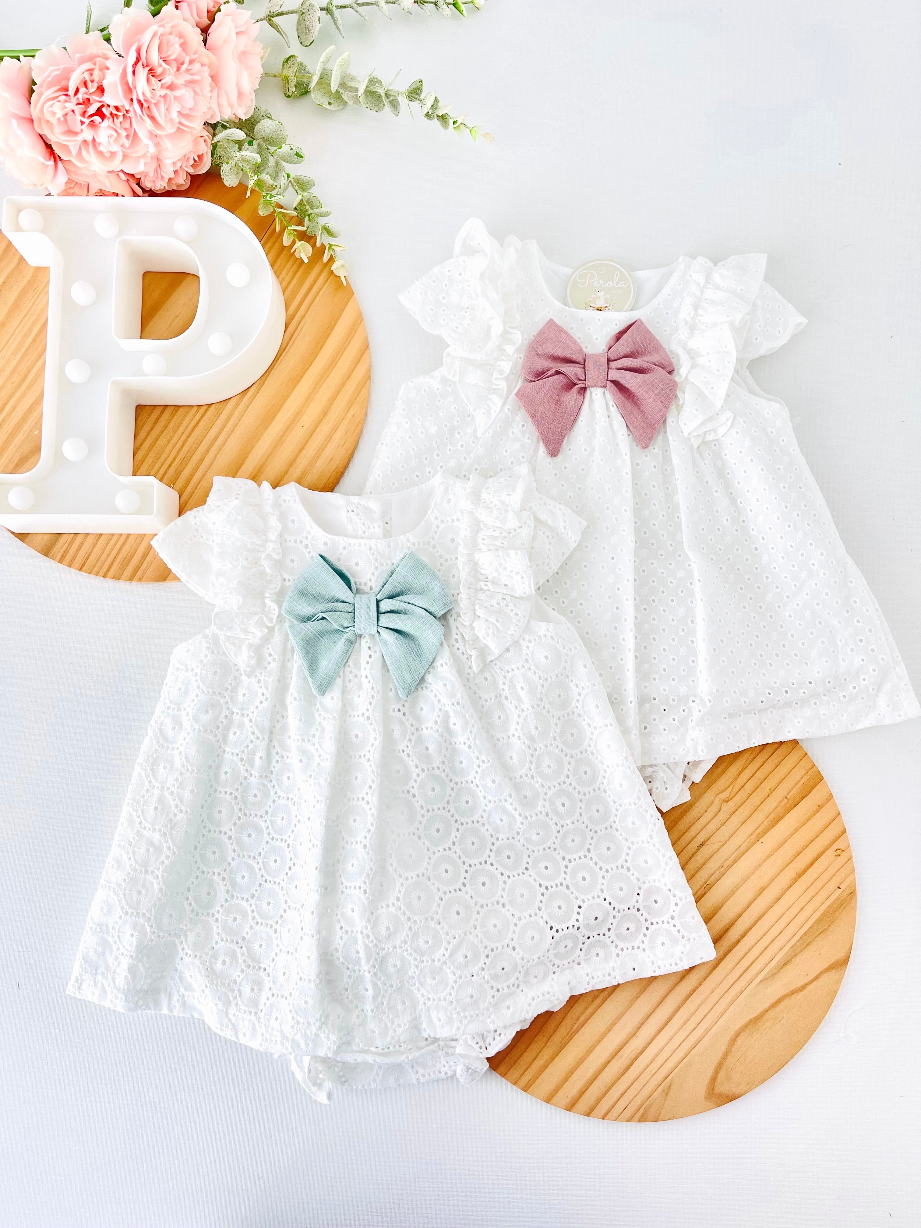 Conjunto Maria : vestido e tapa fraldas