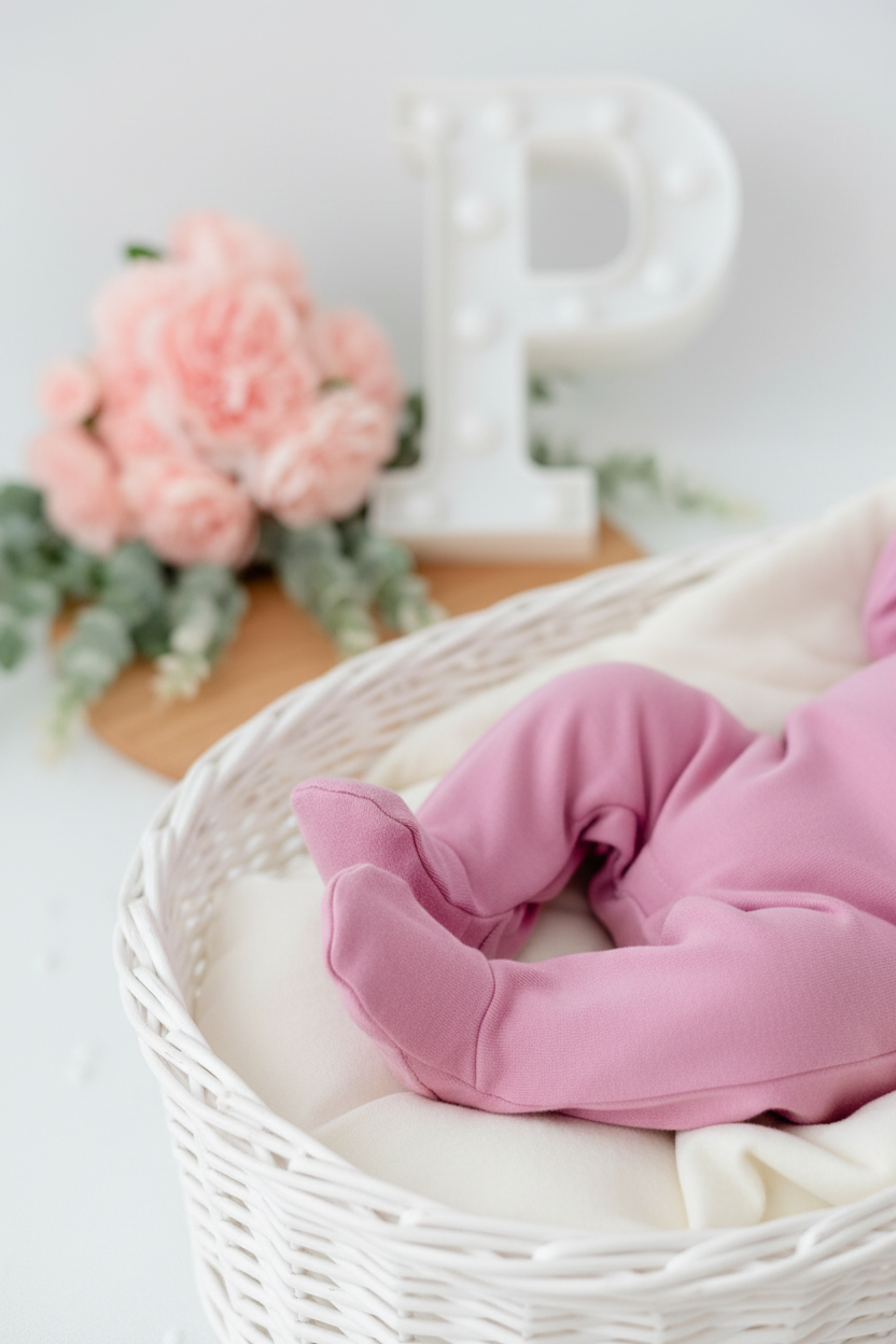 Babygrow gola flor em algodão