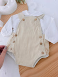 Conjunto bege: fofo e camisa