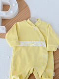 Babygrow veludo fita em renda