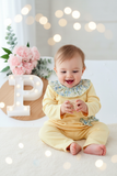 Fato de treino amarelo com golinha 6-18M