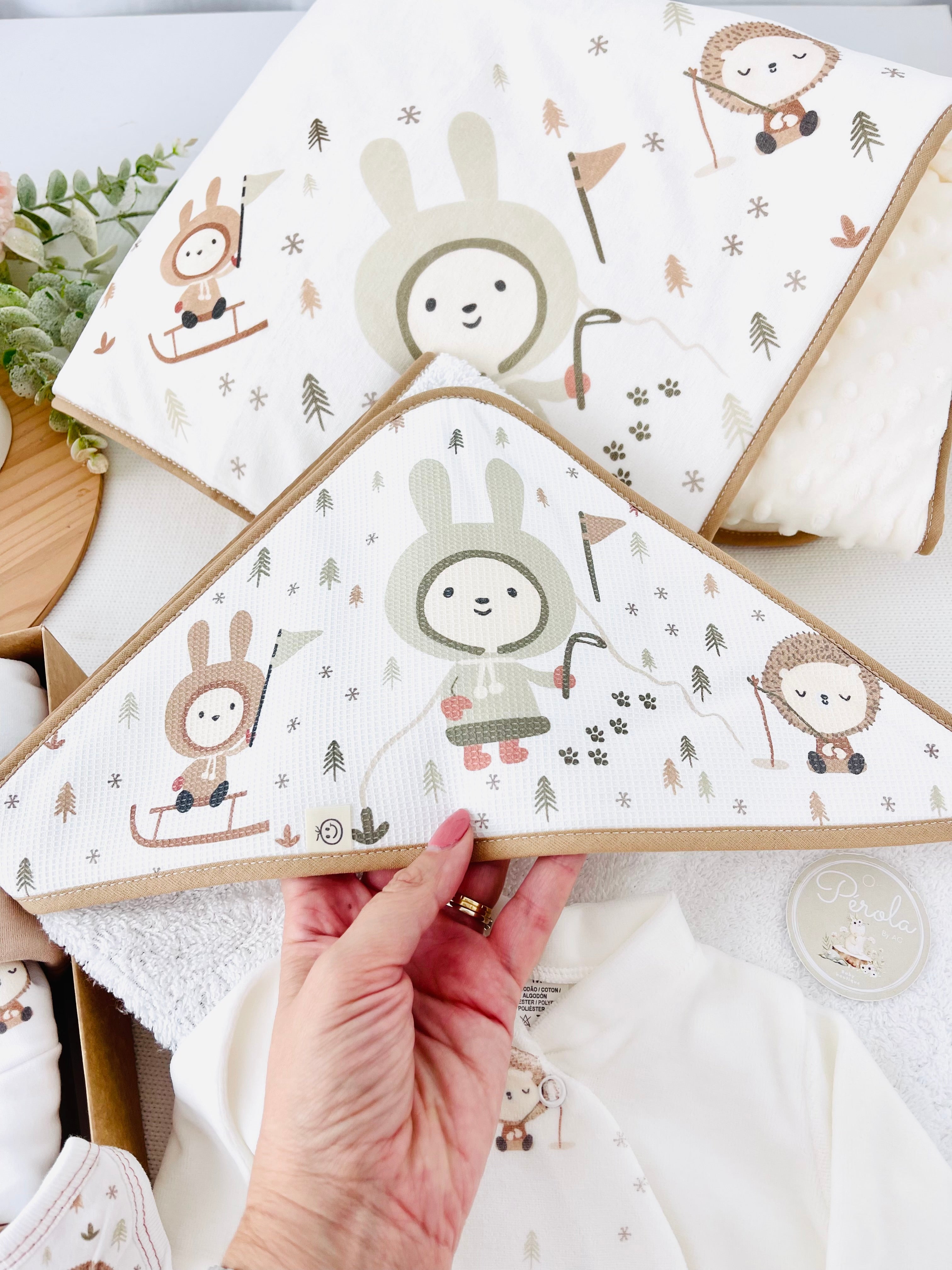 Pack enxoval unissexo: 9 peças - tema Esquimó