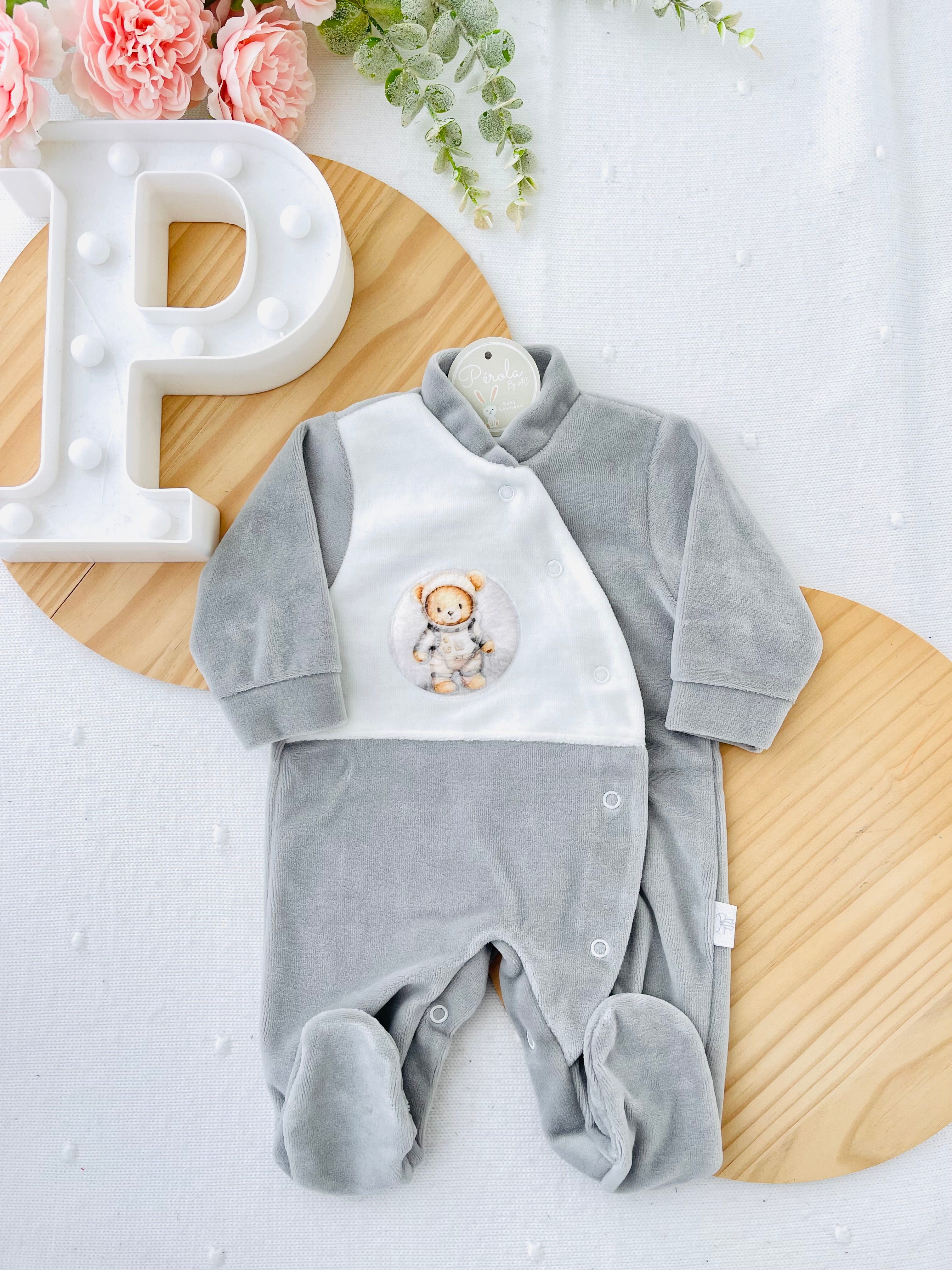 Babygrow veludo astronauta