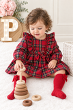 Vestido xadrez vermelho menina- 6-12-18M