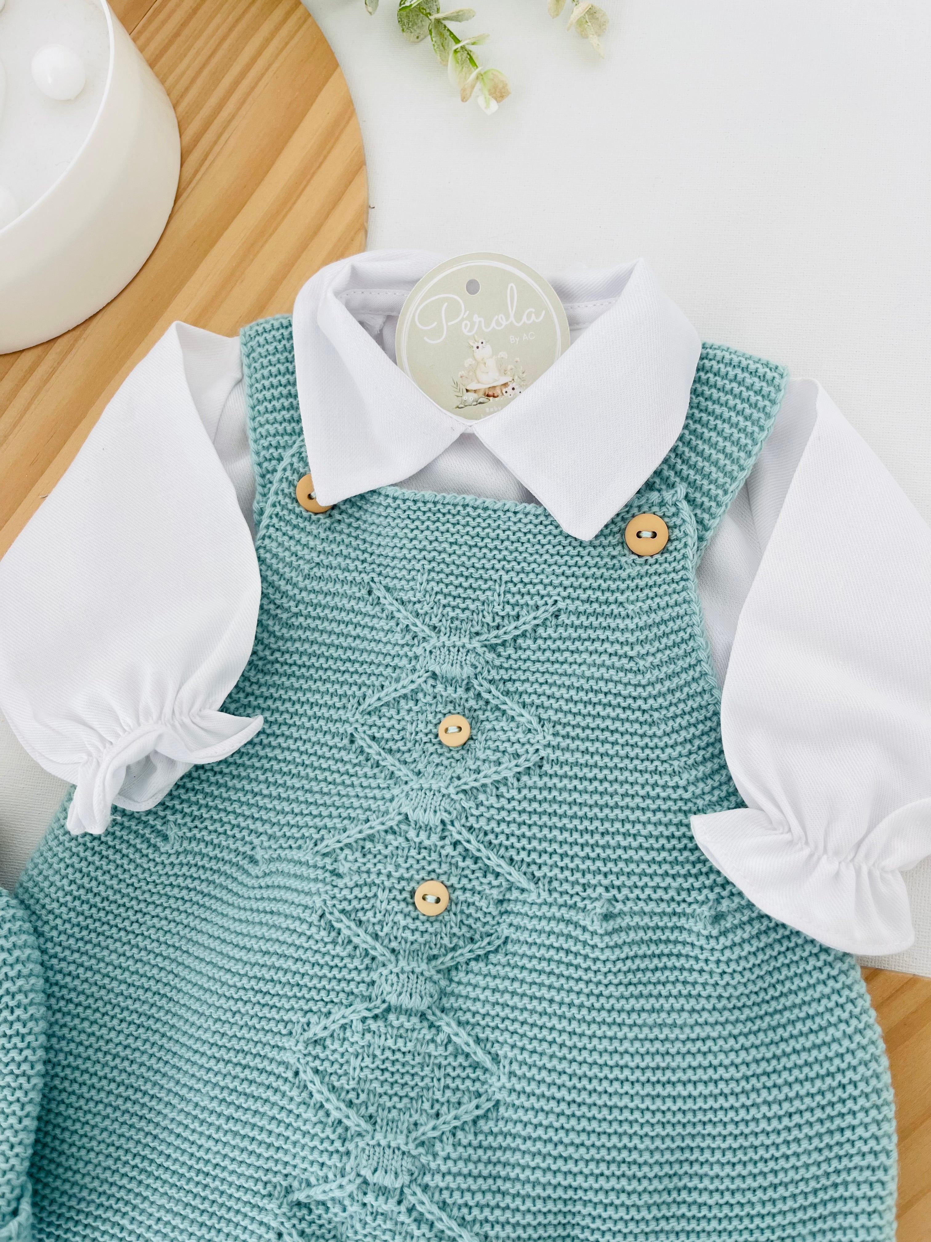 Saída maternidade menino: 3 peças Outono/Inverno