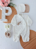 Babygrow corações em veludo