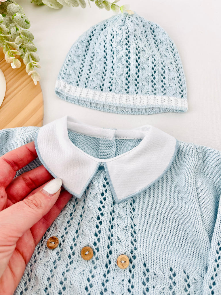 Conjunto recém nascido : camisola, calças e gorro 100% algodão