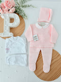 Pack rosa recém nascido 5 peças