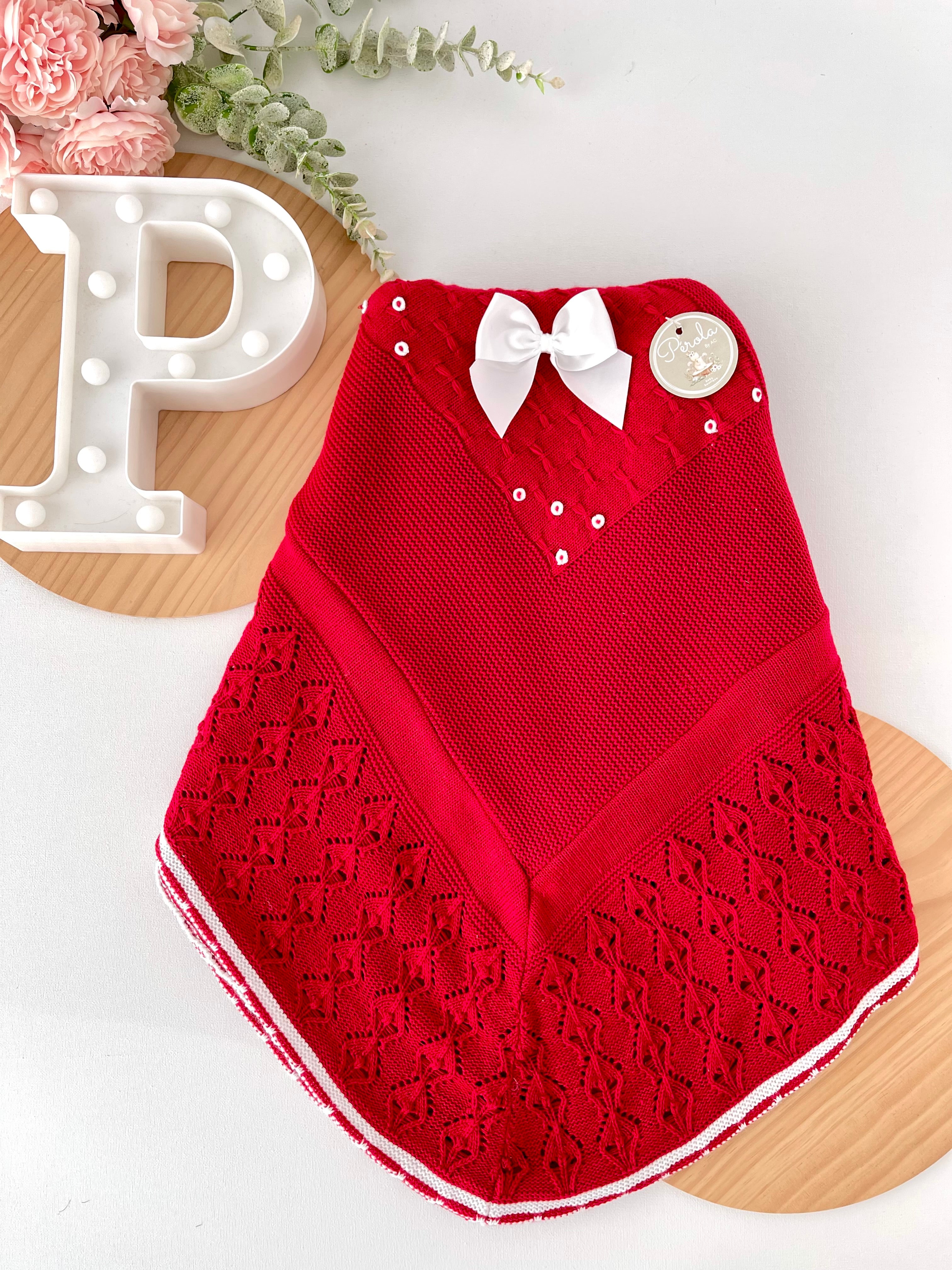 Manta xaile em vermelho