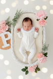 Babygrow gola flor em algodão
