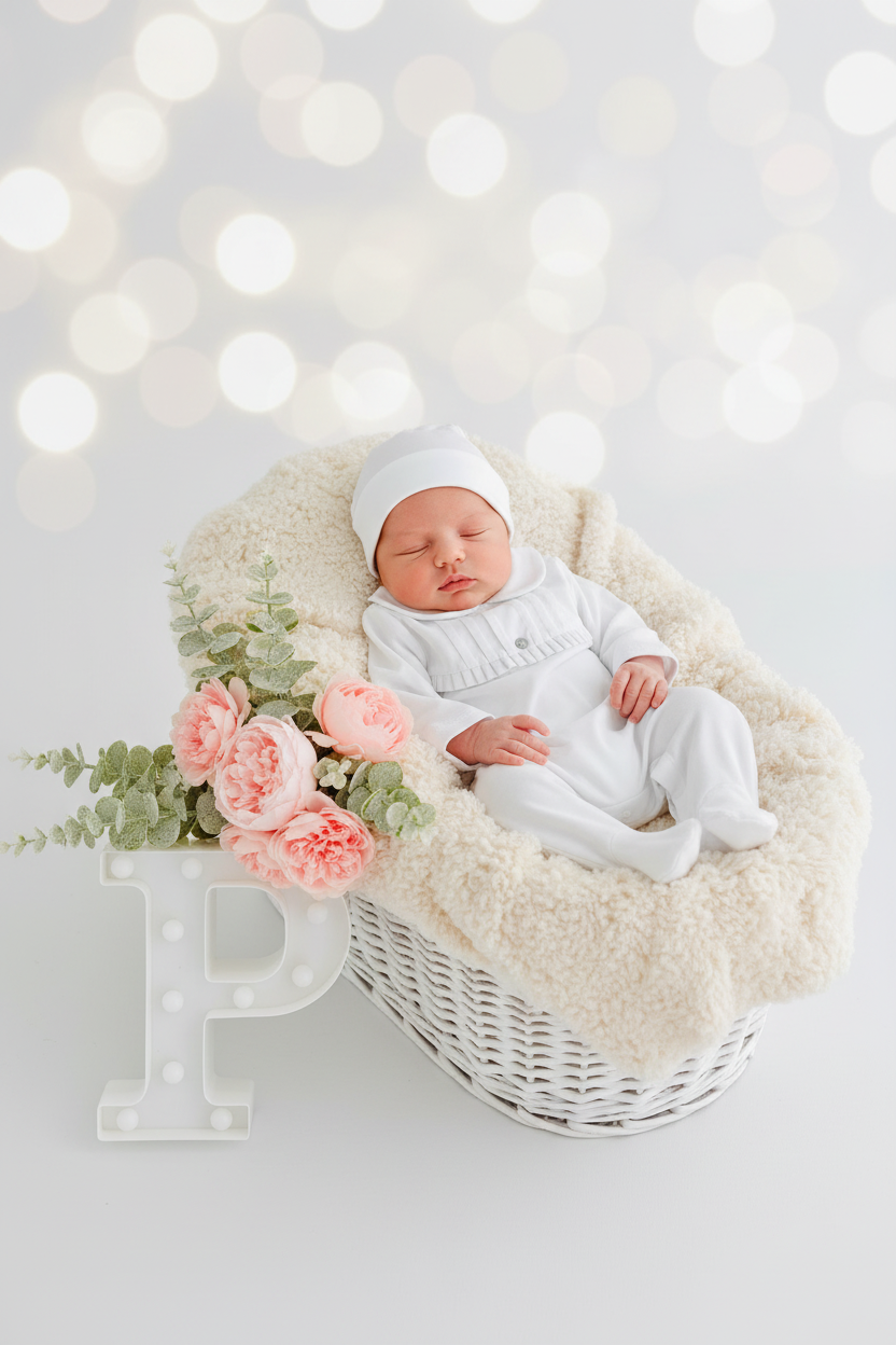 Babygrow algodão gola Peter Pan