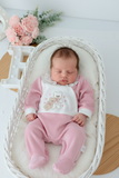 Babygrow corações em veludo