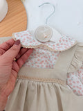 Conjunto Carmo: vestido, tapa fraldas e blusa