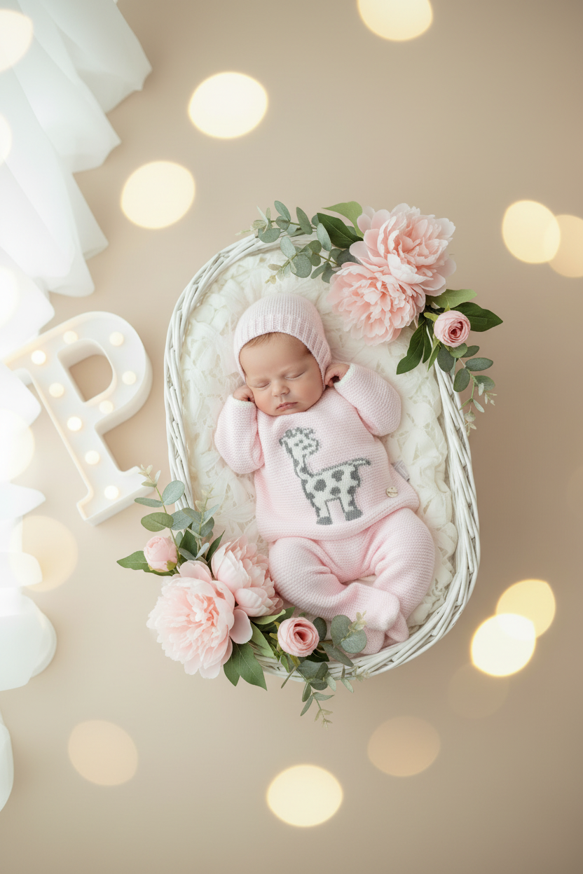 Conjunto girafa para recém nascido