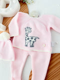 Conjunto girafa para recém nascido
