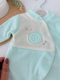 Babygrow caracol veludo