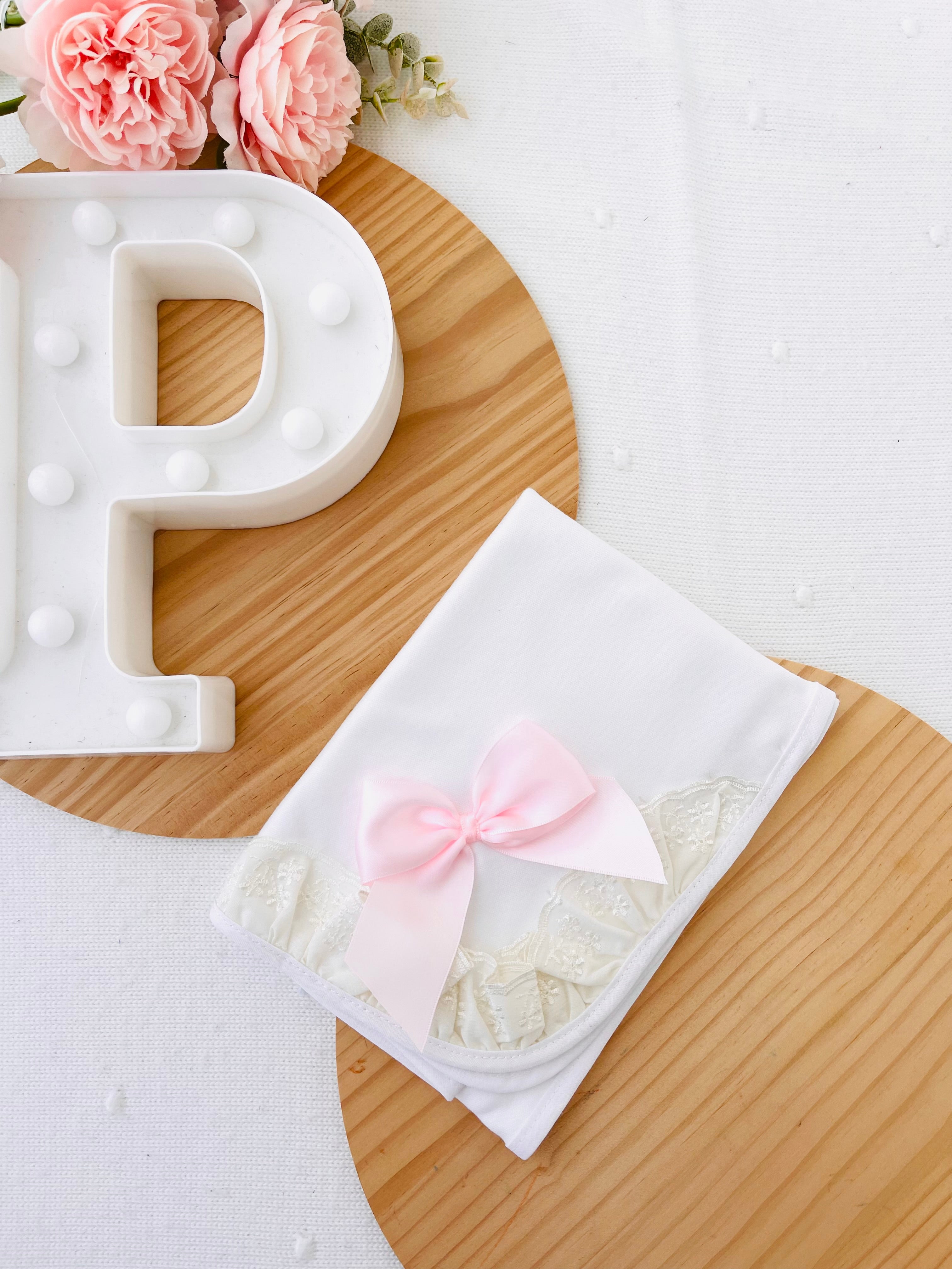 Fralda tema elegante rosa