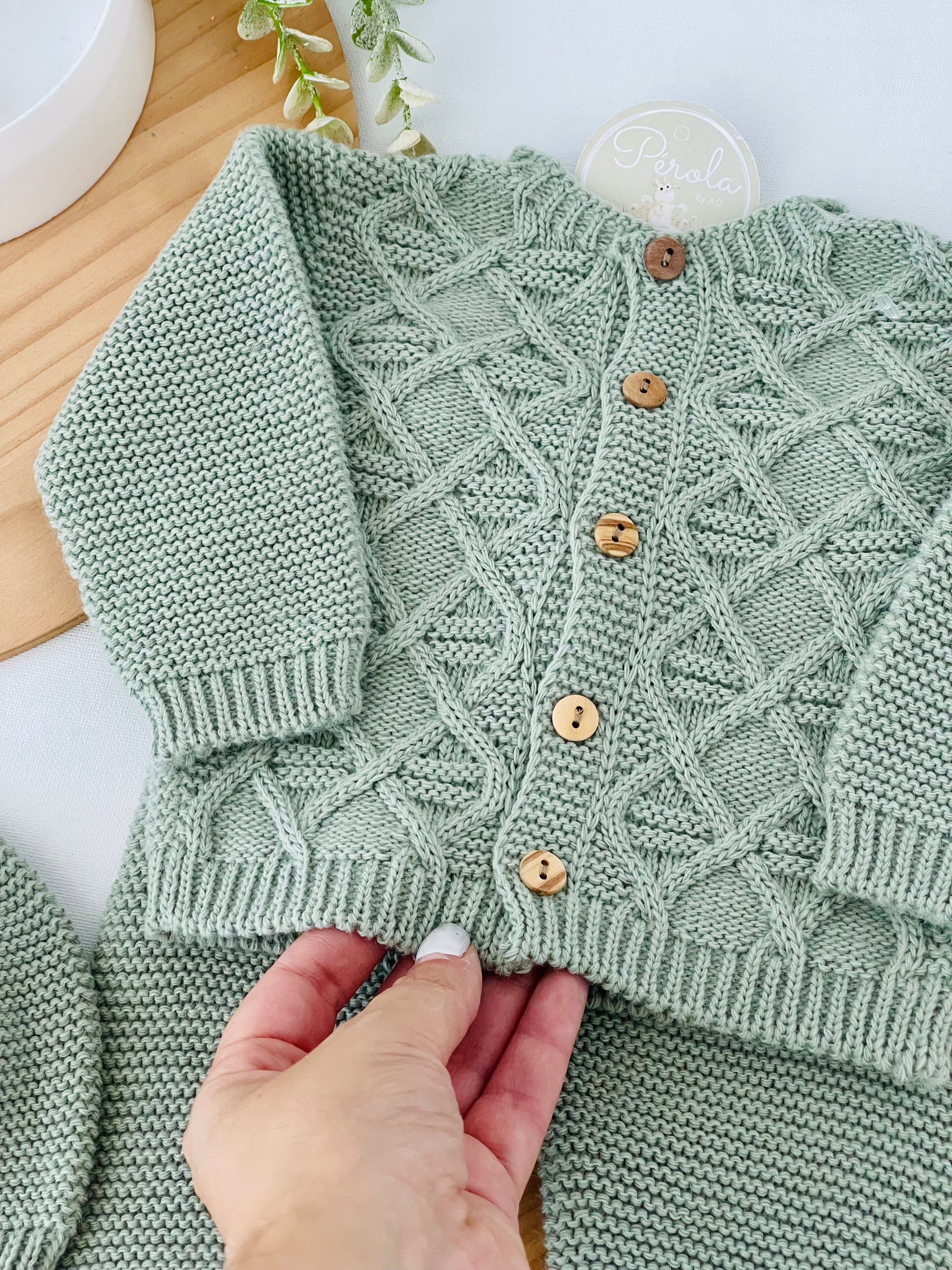 Conjunto casaco, calças e gorro- Outono/Inverno 1/3M 3/6M