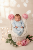 Babygrow Azul em algodão