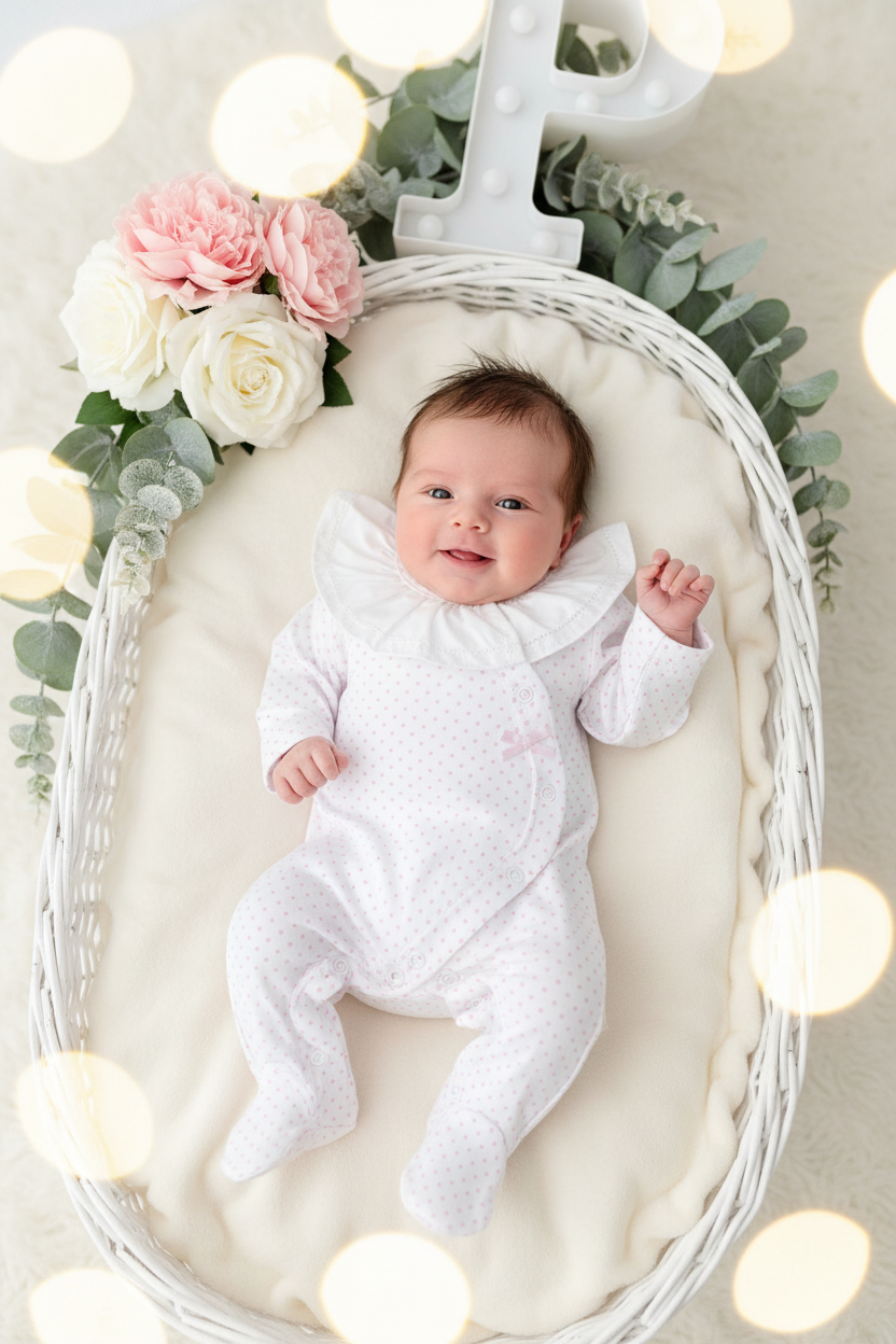 Babygrow Carinho versão pintinhas