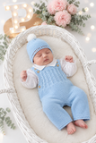 Saída maternidade menino azul   : 3 peças Outono/Inverno