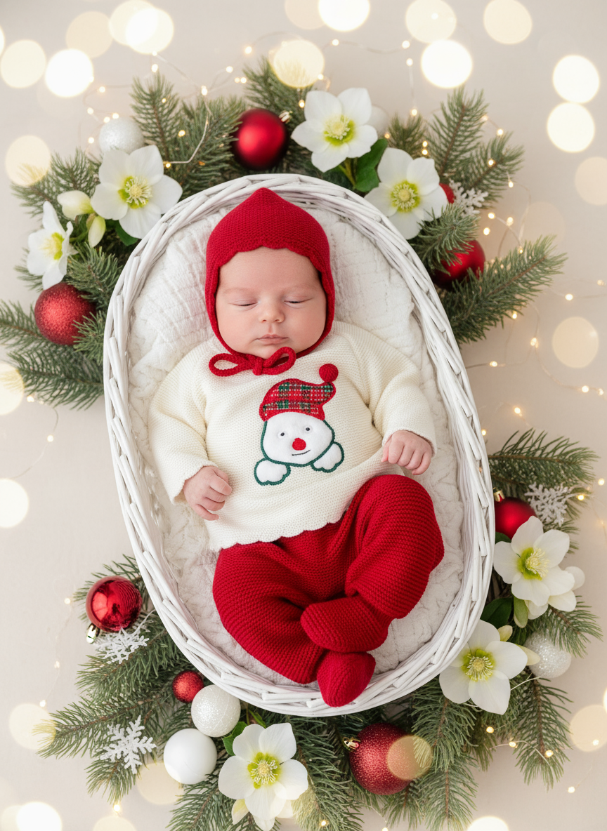 Conjunto malha elfo de Natal