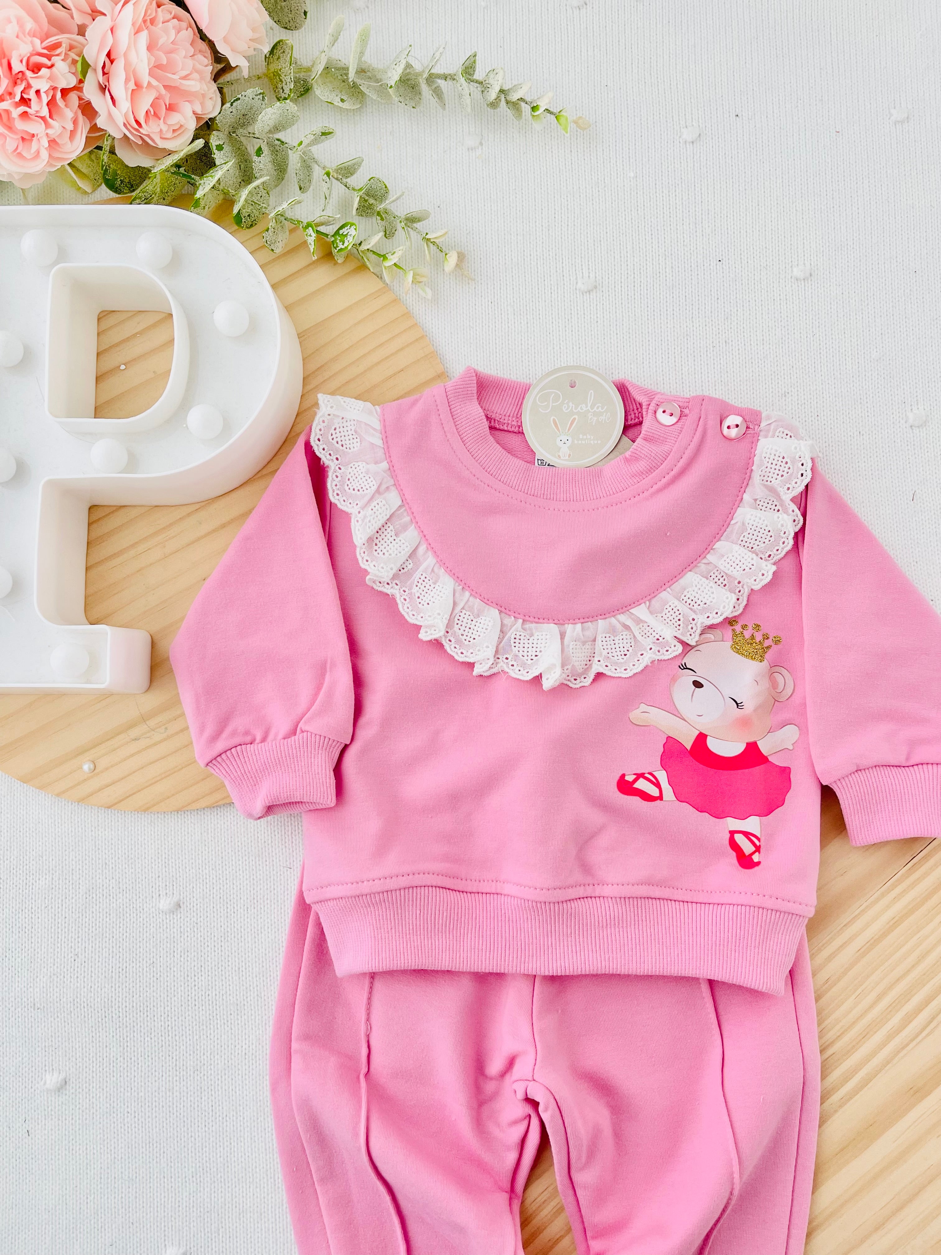 Fato de treino ursinha bailarina