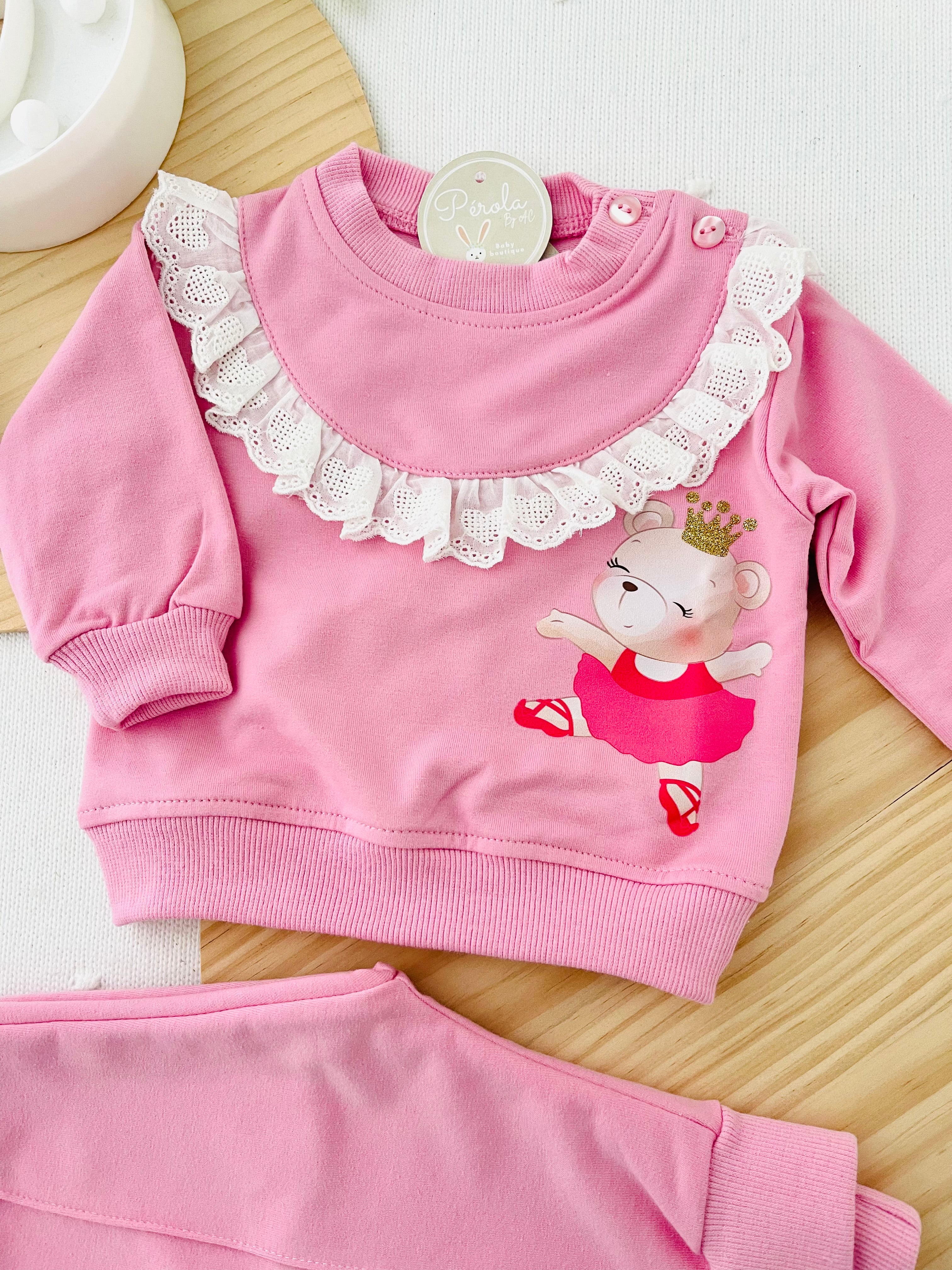 Fato de treino ursinha bailarina