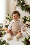 Conjunto bege: fofo e camisa