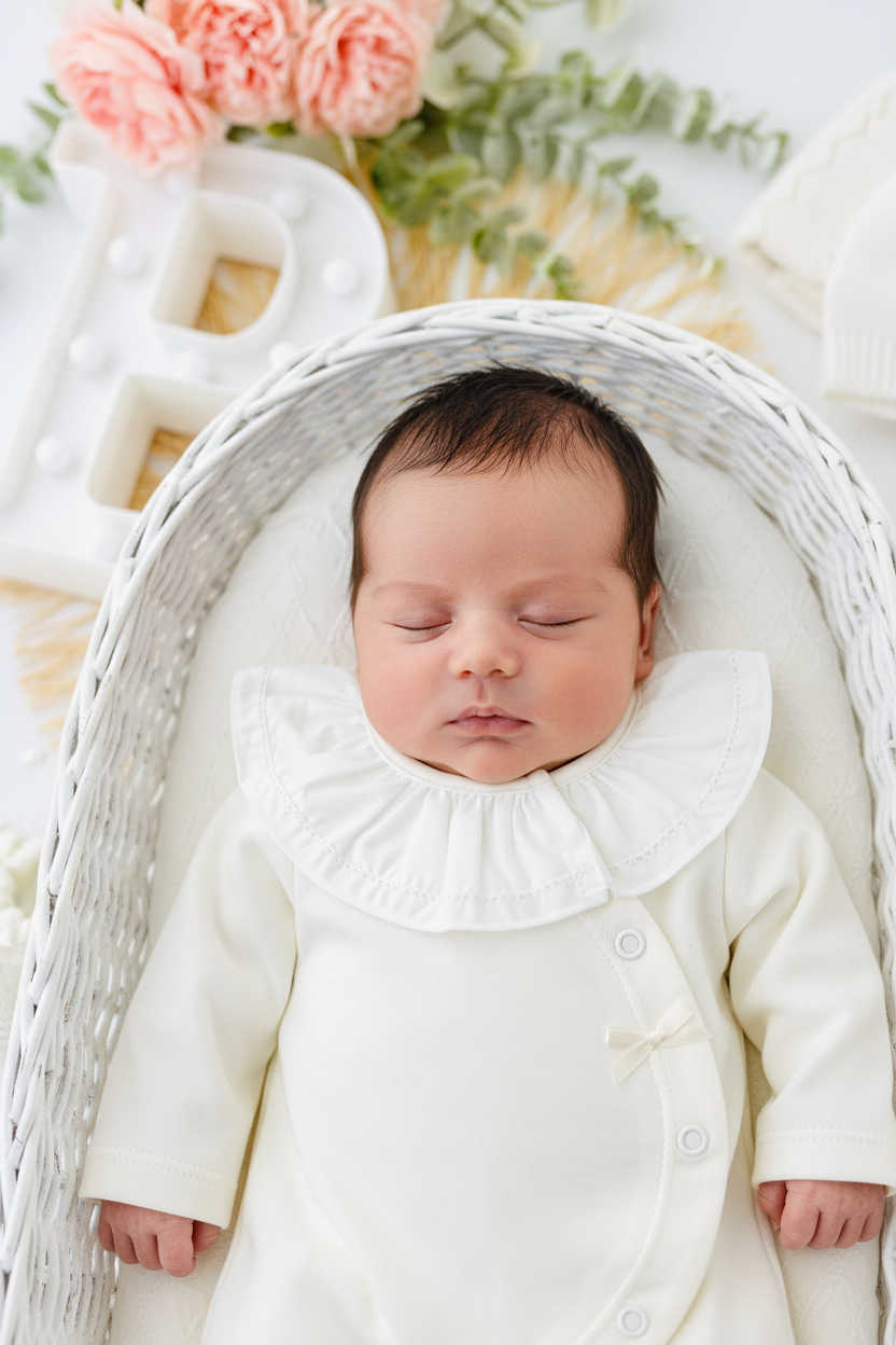 Babygrow carinho em ALGODÃO com golinha grande