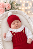 Saída maternidade vermelho menina Outono Inverno