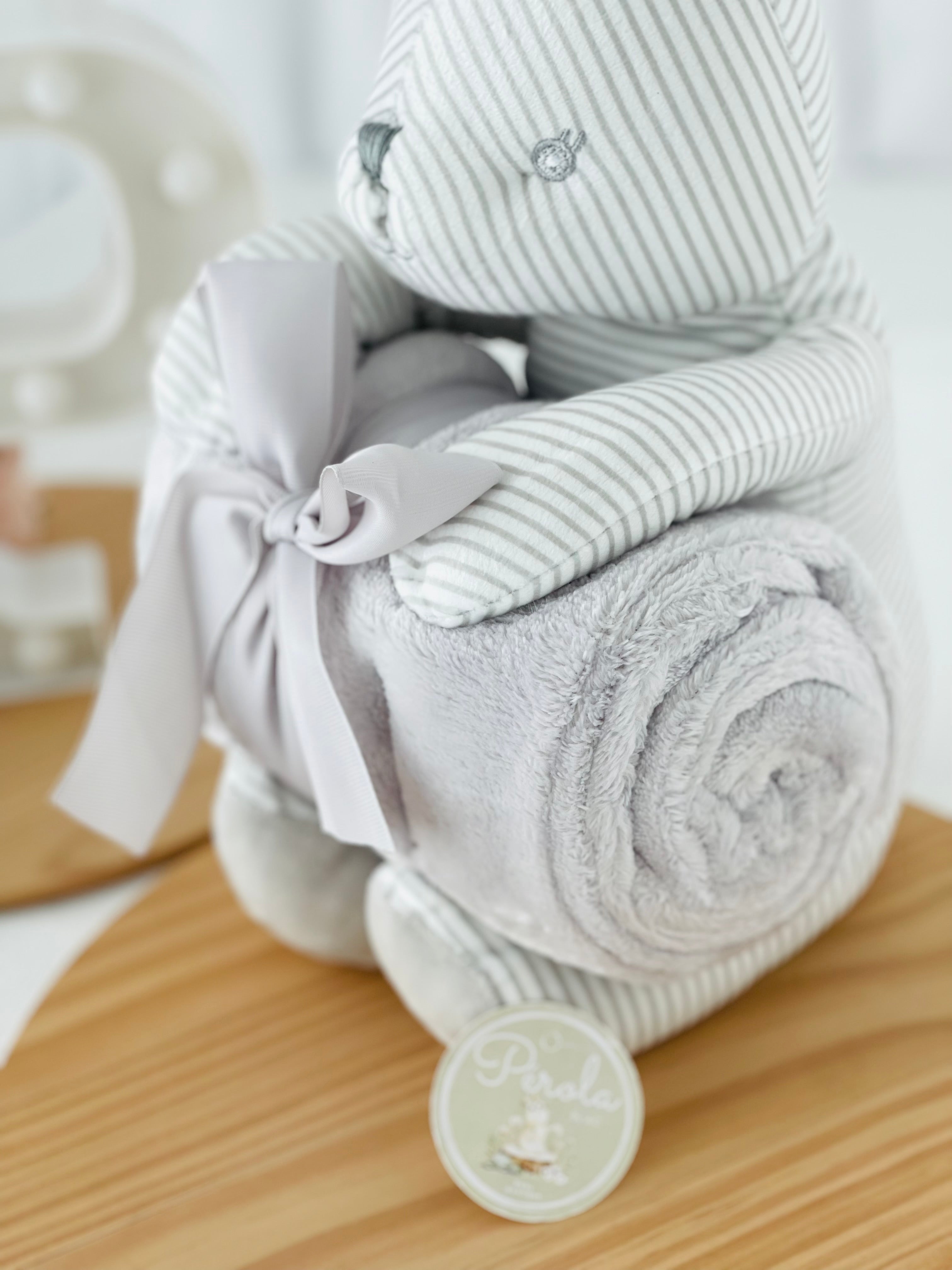 Peluche Coelho e manta