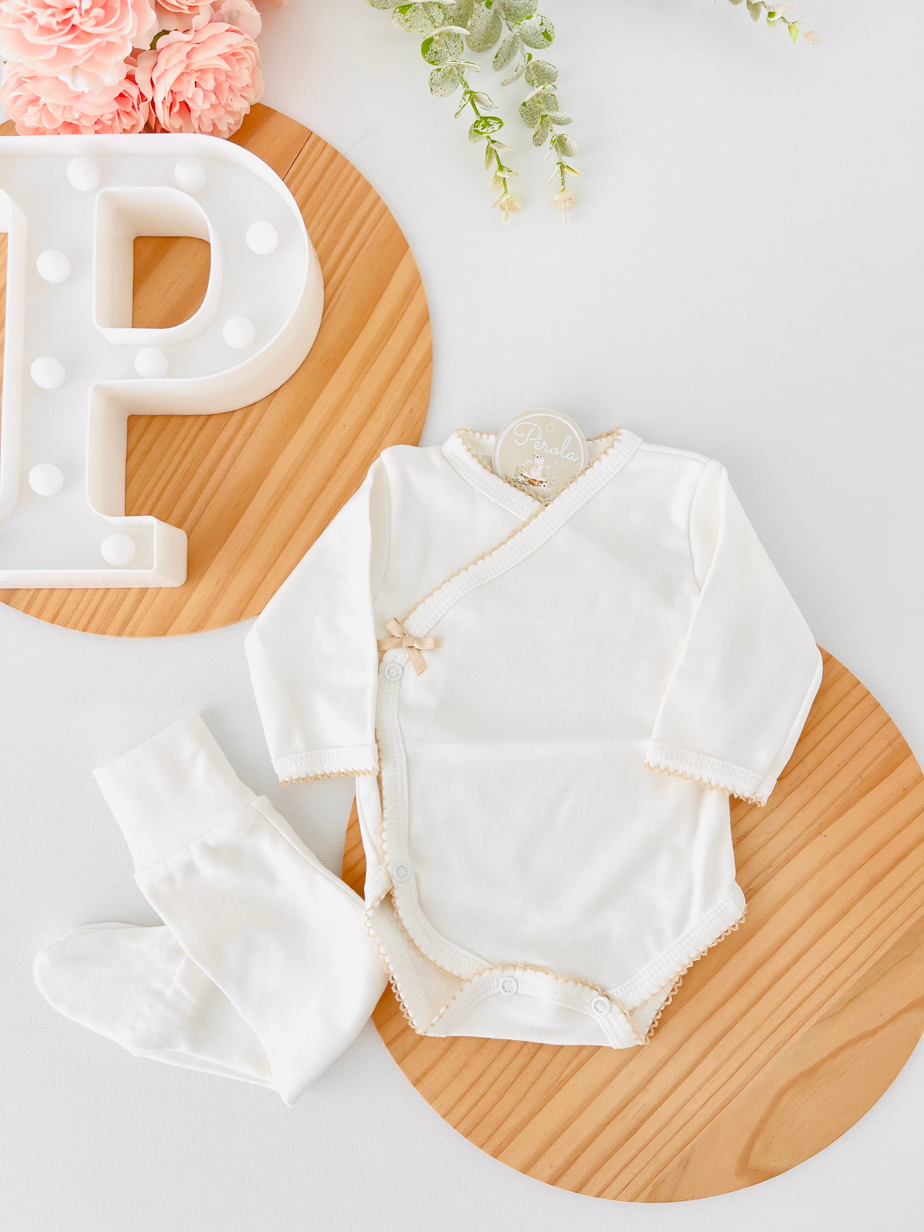 Conjunto interiores ternura: Body e calças