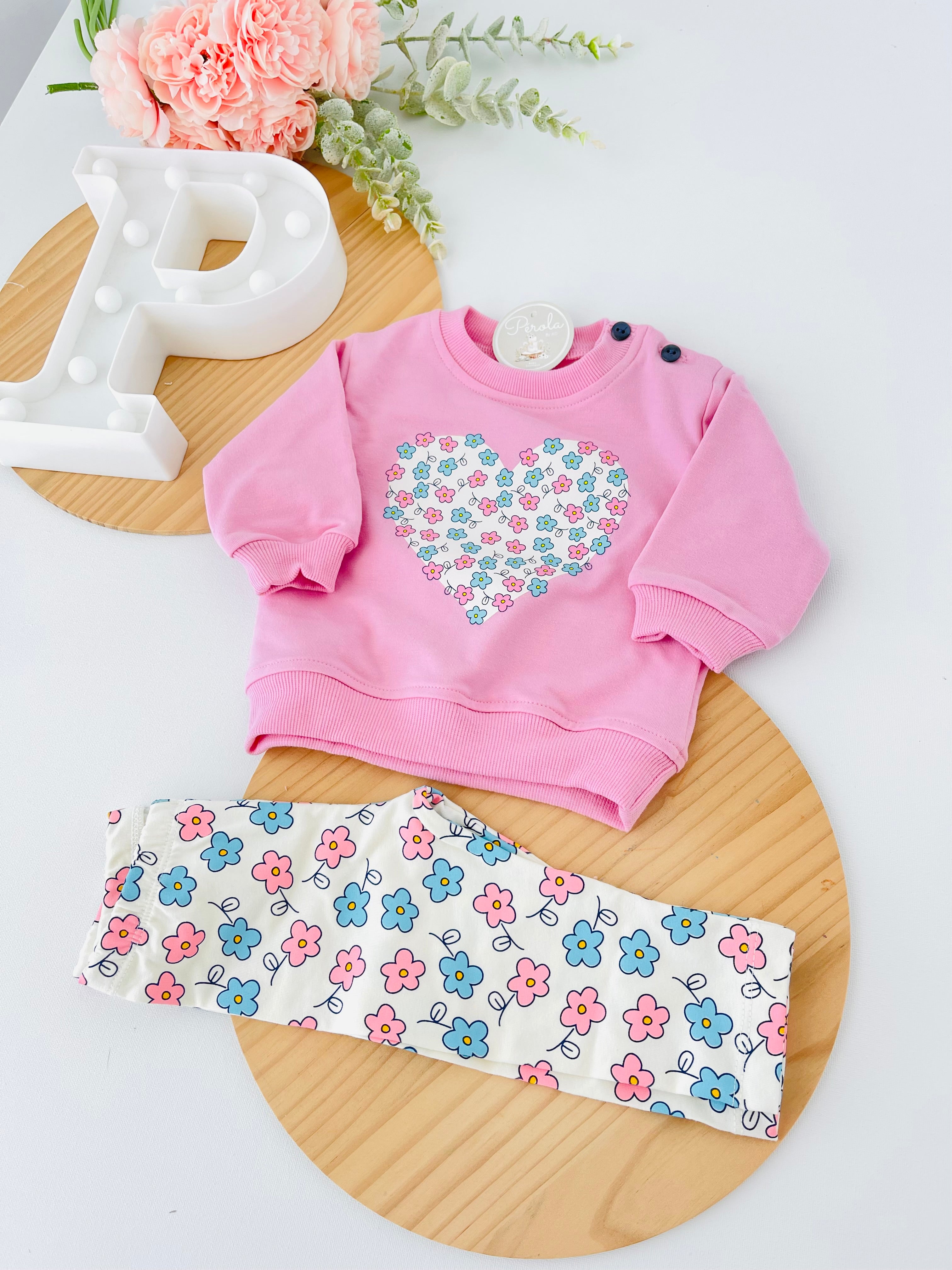 Fato de treino flores