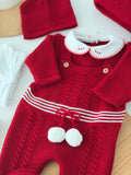 Pack saída de maternidade vermelho com manta
